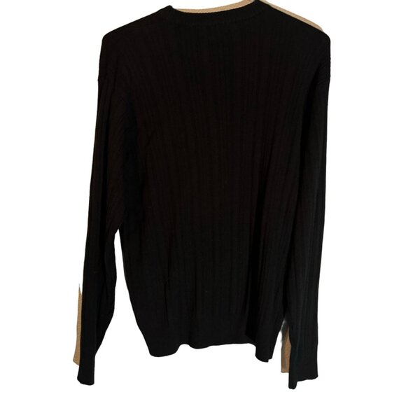Haggar Men's Black Ribbed Crewneck Sweater XL NWT - Picture 8 of 12
